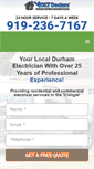 Mobile Screenshot of durhamelectricalservices.com